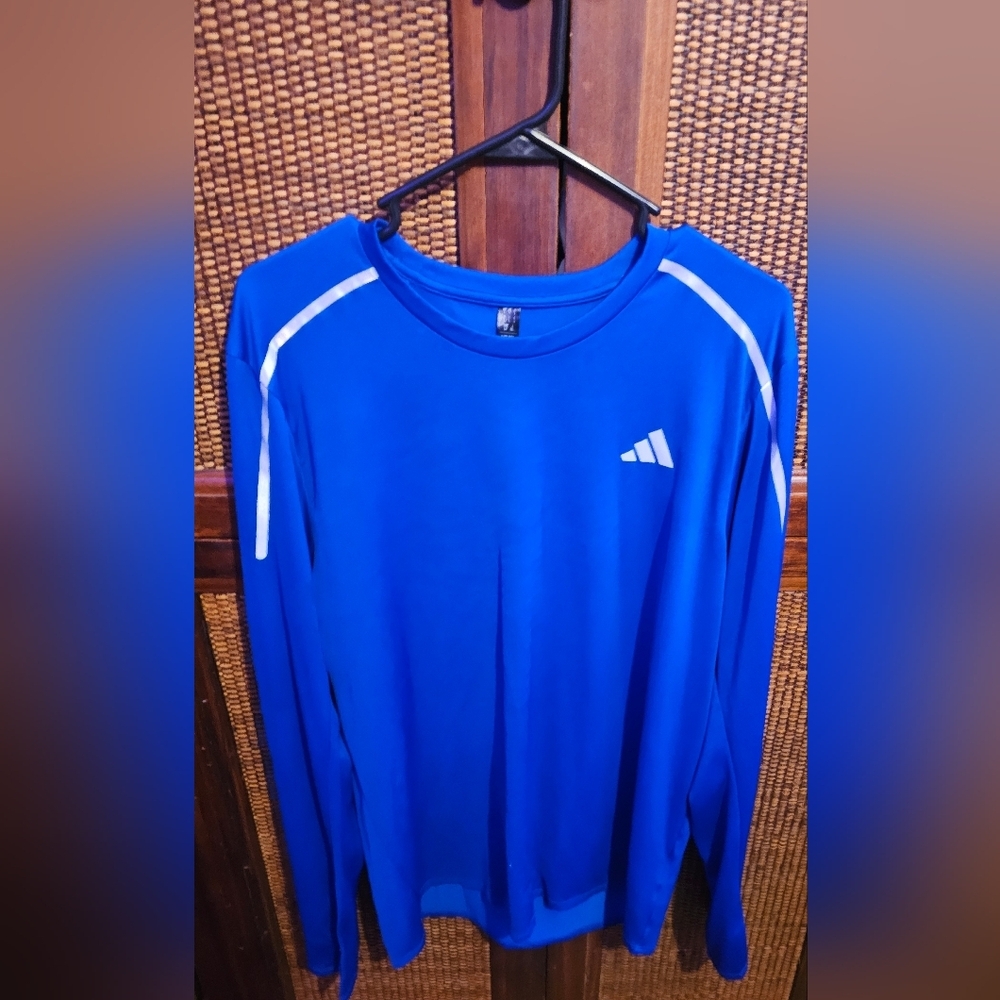 Adidas EUC Mens Large Blue Performance Top